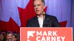 Montreal, Canada. 06th Mar, 2025. Liberal Party of Canada leadership candidate Mark Carney addresses supporters in Montreal on Thursday, March 6, 2025.THE CANADIAN PRESS/Peter McCabe Credit: The Canadian Press/Alamy Live News