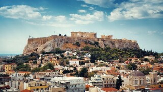 Athens skyline rooftop view, Greece.