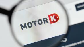 Milan, Italy - August 20, 2018: MotorK Italia website homepage. MotorK Italia logo visible.