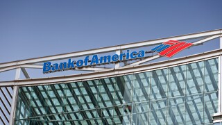 Bank of America headquarters in Canary wharf, london, UK