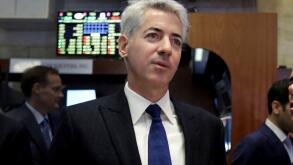 FILE - Bill Ackman, CEO and founder of Pershing Square Capital, visits the floor of the New York Stock Exchange, Nov. 10, 2015. Ackman was a prominent critic of former Harvard President Claudine Gay, who recently resigned following charges that her academ