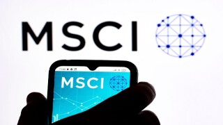 Ukraine. 29th Dec, 2021. In this photo illustration MSCI Inc. logo seen displayed on a smartphone. (Credit Image: © Igor Golovniov/SOPA Images via ZUMA Press Wire)