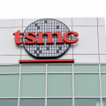 TSMC's logo on the outside of its North America headquarters in San Jose, California