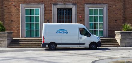 engie van outside the Ellesmere Port council offices