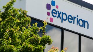 A logo sign outside of a facility occupied by Experian in Lincoln, Nebraska on July 1, 2018.