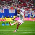 England's Harry Kane warming up ahead of the FIFA World Cup Round of 32 match at Atlanta Stadium. Picture date: Wednesday July 1, 2026.