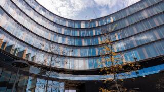 Vienna, Austria - October 16, 2022: Headquarters of the Erste Group Bank AG in Quartier Belvedere, Vienna, Austria