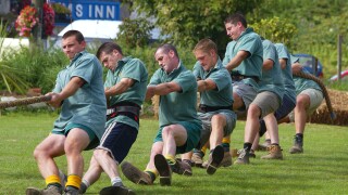 Tug O War event at the King s Arms St Stephen near St Austell