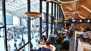 Paris (France), 2024/06/07: Lagardere Travel Retail opened a unique hybrid space with the first Fnac Cafe at Gare du Nord, blending retail and foodser