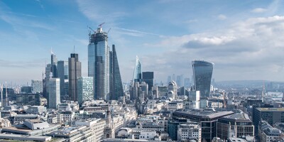 London Financial District Skyline