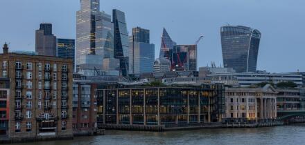 View towards London City