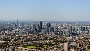 Aerial photograph of the London Skyline
