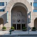 Washington, D.C. / USA - June 14 2020: Headquarters building of the Inter-American Development Bank, BID, in Washington.