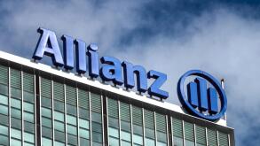 Allianz logo on the building, Berlin Germany