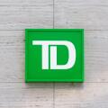 Washington, D.C. / USA - July 03 2020: Sign at the entrance of TD Bank, a subsidiary of the Canadian multinational Toronto-Dominion Bank.