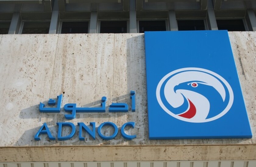 Abu Dhabi National Oil Company ADNOC Logo UAE HQ