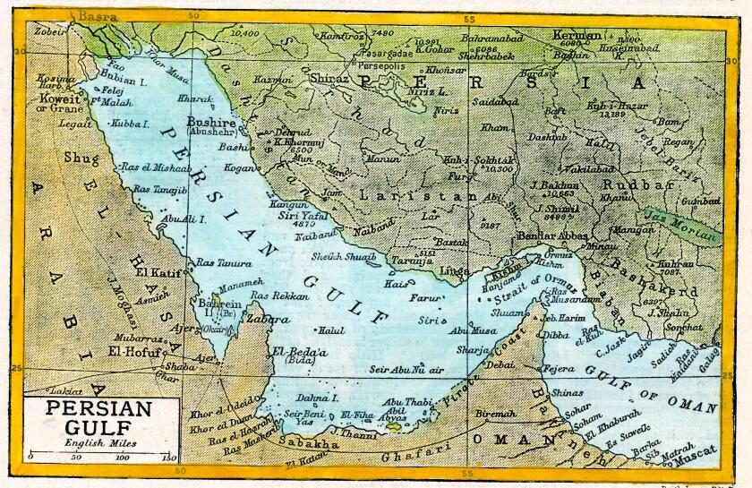 Map Of Persian Gulf