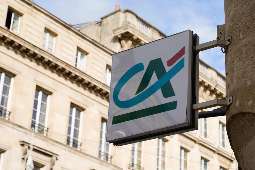 Bordeaux , Aquitaine / France - 11 01 2020 : ca credit agricole logo and sign front of bank french agency building office