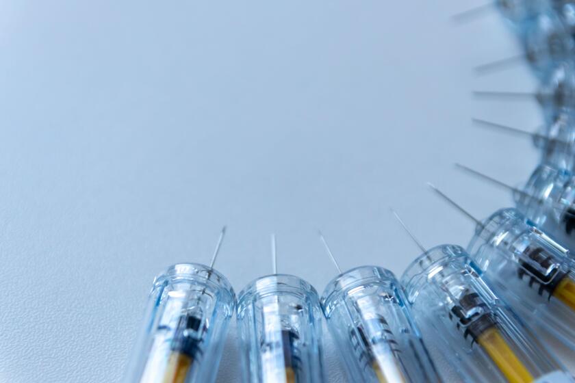 New medical vaccines ready for injection with syringe and vaccine to inject the cure for immunization into ill weak patients to heal their suffers and illnesses thrombosis prevention after operation