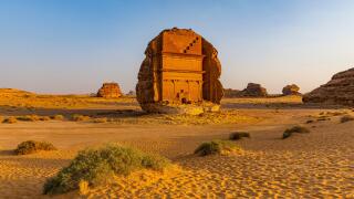 Tomb of Lihyan son of Kuza, Madain Saleh (Hegra) (Al Hijr), UNESCO World Heritage Site, Al Ula, Kingdom of Saudi Arabia, Middle East