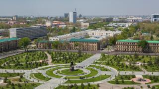 Amir Timur, Russian, Tashkent, Timur, Uzbekistan, Central Asia, Asia, architecture, center, city, colourful, downtown, green, ro
