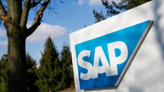 A logo sign outside of a facility occupied by SAP SE in Newtown Square, Pennsylvania on December 10, 2016.