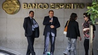 Banco Espirito Santo with happy people