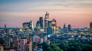 The London Skyline at dusk
