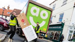 AO delivery, AO.com, Delivering AO appliances, AO delivery truck, AO, delivery, delivering, appliances, AO electrical, electrical goods, AO World