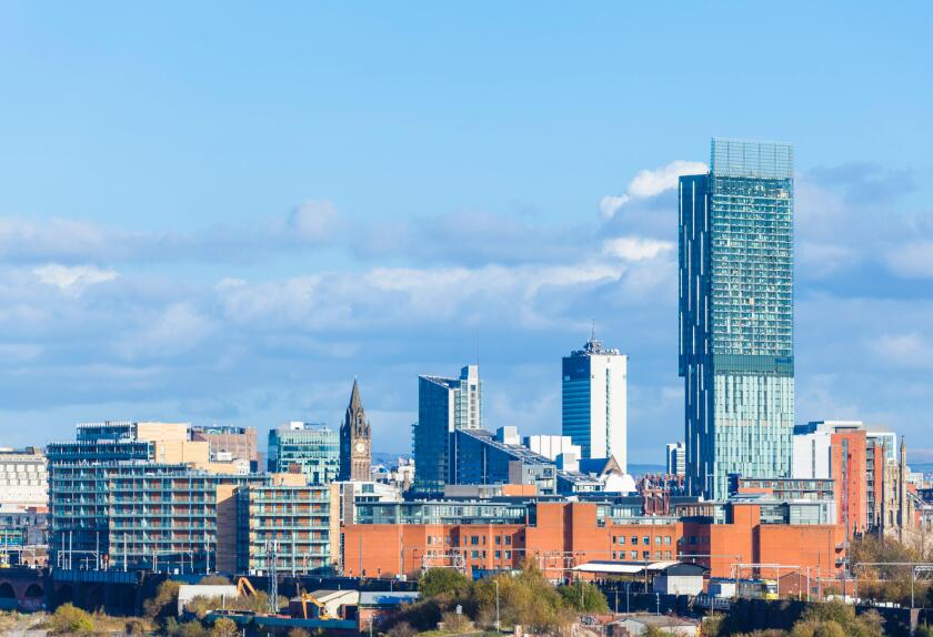 Manchester Skyline from Alamy 24 Jan