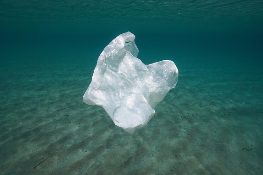 Ocean plastic bag pollution from Alamy 17May21 575x375