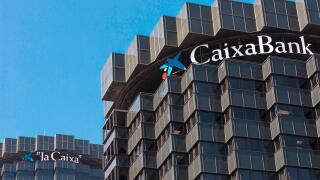 CaixaBank headquarters and the Banking Fundacion "la Caixa" in Barcelona, Catalonia, Spain.
