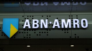 ABN AMRO SIGN & LOGO SCHIPHOL AIRPORT AMSTERDAM HOLLAND 24 November 2011
