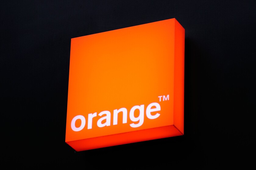 Orange Mobile Phone Shop Sign Logo, London, England, UK