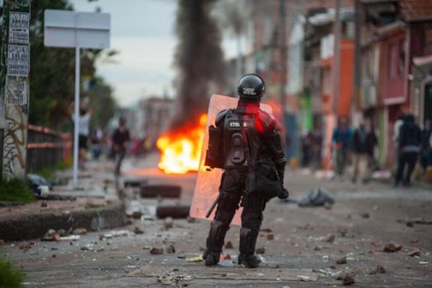 Bogota, protests, Colombia, ESMAD, 575, LatAm