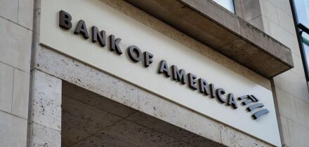 London, UK- May 5, 2022:Bank of America in London