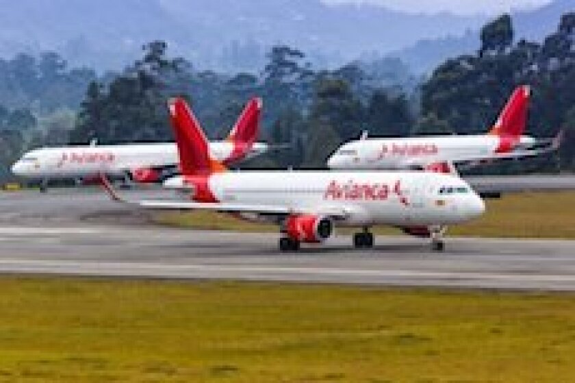 Avianca, aeroplane, Colombia, airline, airport, Bogota, LatAm