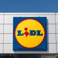 Lidl supermarket sign, Lidl logo