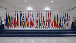 All European flags from the European Union Brussels