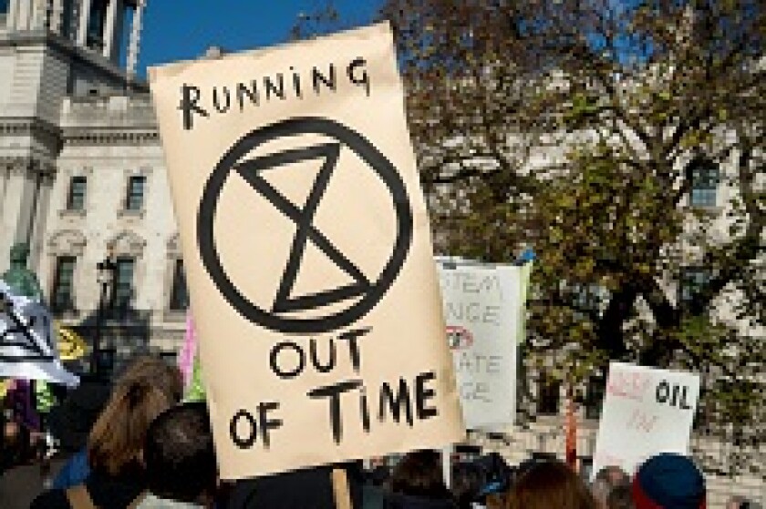 Extinction Rebellion running out of time from Alamy 230x150