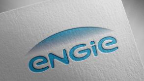 engie logo paper texture illustration