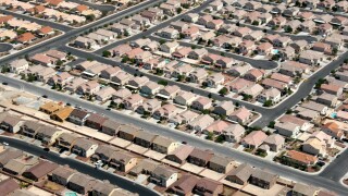 Suburban housing in Las Vegas Nevada