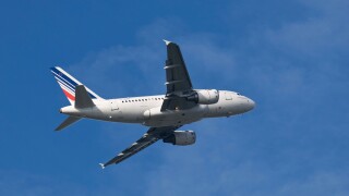 A 318-111 of Air France KLM in ascent