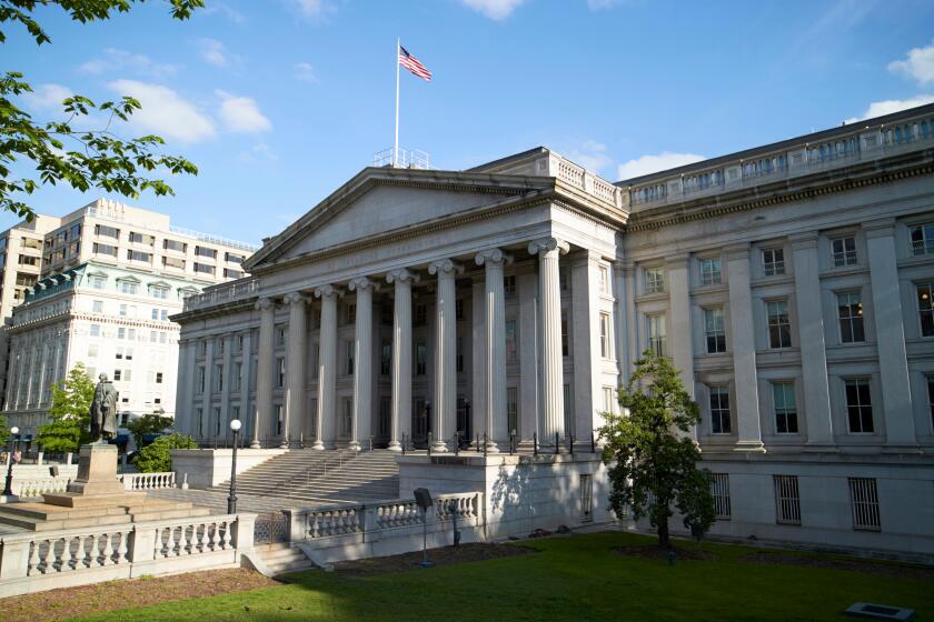 The treasury department building Washington DC USA