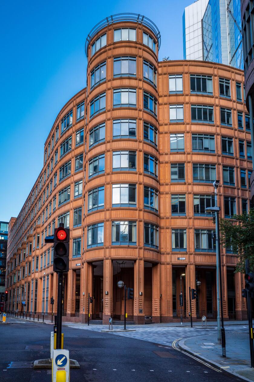 Credit Agricole London - Credit Agricole London HQ at Broadwalk House, 5 Appold St, London. Credit Agricole CIB Corporate & Investment Banking.