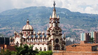 Church in Medellin, Colombia, South America