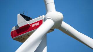 RWE wind turbine near Bergheim-Paffendorf, NRW, Germany,