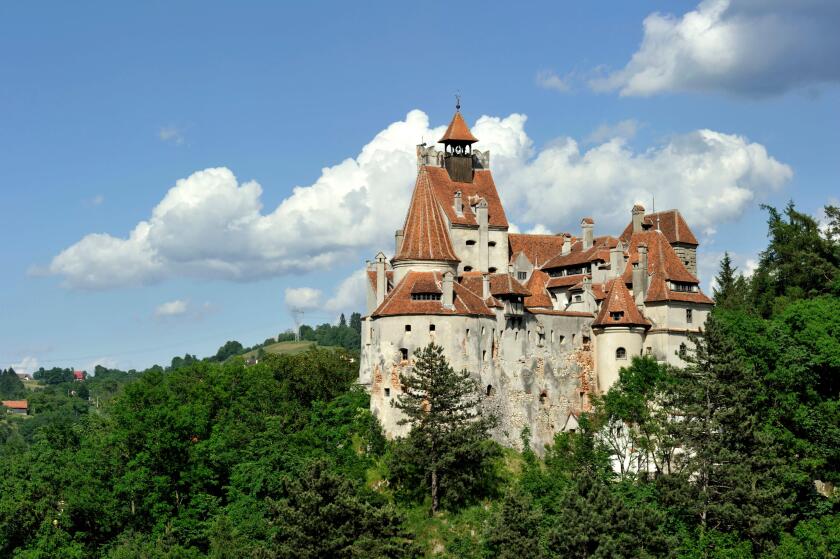 Romania, Transylvania, Carpathian Mountains, Bran, the first castle was erected by the Teutonic Knights in the 13th century to control passes of Carpathians and protect Transylvania