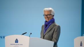 (221215) -- FRANKFURT, Dec. 15, 2022 (Xinhua) -- President of the European Central Bank (ECB) Christine Lagarde attends a press conference in Frankfurt, Germany, Dec. 15, 2022. The ECB on Thursday raised its key interest rates by 50 basis points (bps) and