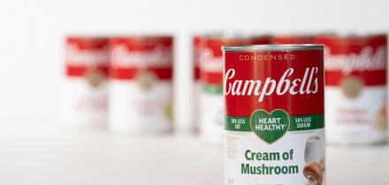 Las Vegas, NV USA - December 7 2025: Campbell Soup Company Food Label Showing Variety of Flavors